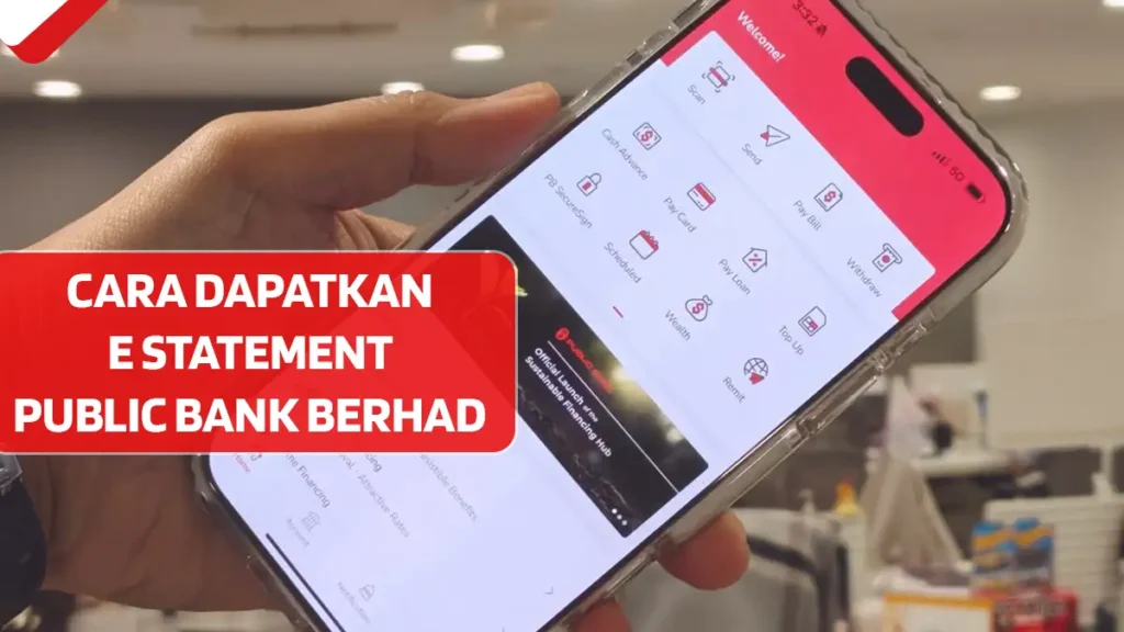Cara Dapatkan e Statement Public Bank Berhad