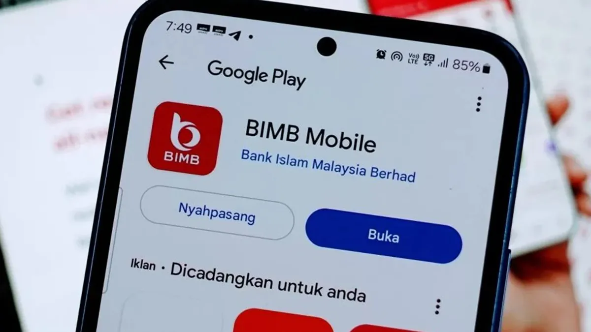 Melalui BIMB Mobile
